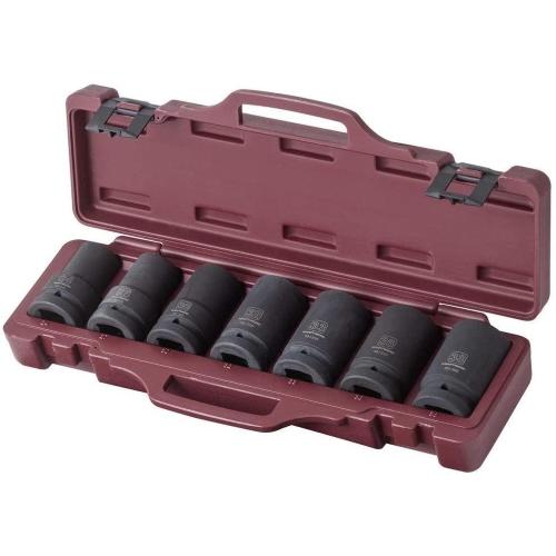Kraftwerk Tools 500015 7pz. Set chiavi a bussola a macchina lunghi 1"