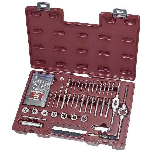 Kraftwerk Tools 3245MOD 57pz- Set di maschi e filiere + set di punte, HSS-G