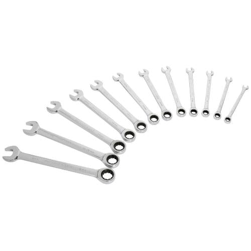 Kraftwerk Tools 3400-54 Set di chiavi combinate a cricchetto, Clickraft, 12 pz.