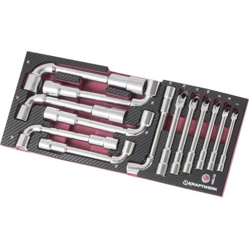 Kraftwerk Tools 4903-29 Ass. mod. EVA3 Chiavi a pipa 7-19mm 13pz.