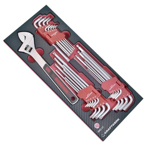 Kraftwerk Tools 4903-27 Ass. mod. EVA3 Chiavi TX/INBUS 29pz.