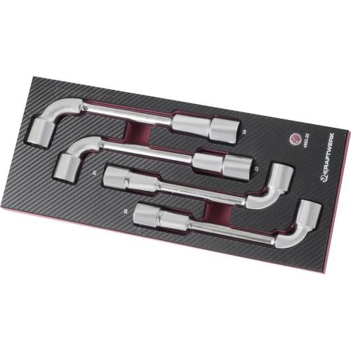Kraftwerk Tools 4903-30 Ass. mod. EVA3 Chiavi a pipa 20-24mm 4pz.