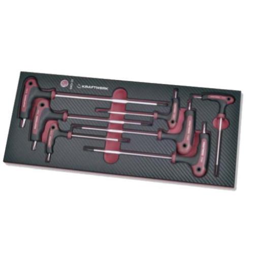 Kraftwerk Tools 4903-22 Ass. mod. EVA3 chiavi a T Torx 7pz.