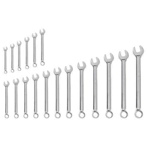 Kraftwerk Tools 3557 18pz- Set chiavi combinate 5.5-22 mm, lucide