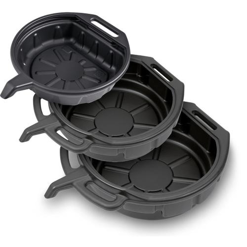 Kraftwerk Tools 30624-26 Set di vaschette raccogliolio 3-pz.