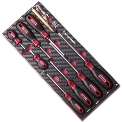 Kraftwerk Tools 4903-09 9pz- Assortimento modulabile di giraviti e cercafase EVA3