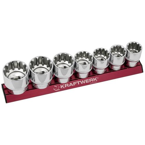 Kraftwerk Tools 330991 10pz- Set MAGALU di chiavi a bussola COMBI 1/2"