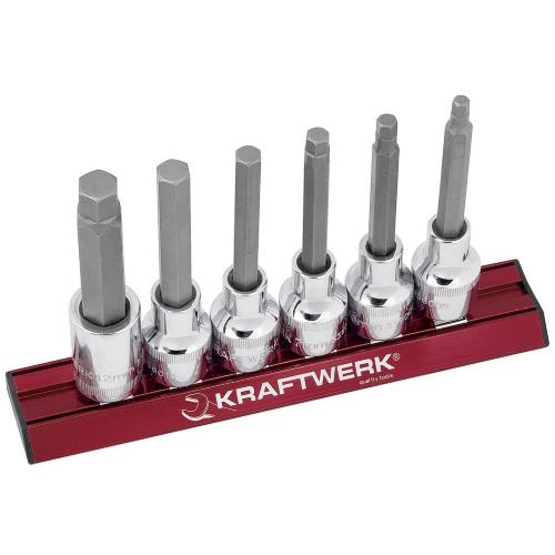 Kraftwerk Tools 336099 6pz- Set MAGALU chiavi a bussola giravite lunghe esagonali 1