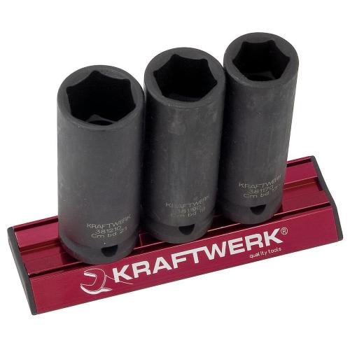 Kraftwerk Tools 381099 3pz- Set MAGALU chiavi a buss. a macc. (17-19-21mm) 1/2"