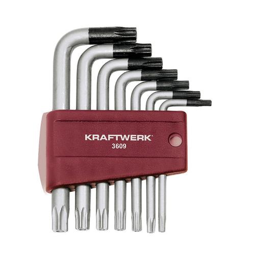 Kraftwerk Tools 3609 7pz- Serie chiavi maschio XXL Torx tamper res.