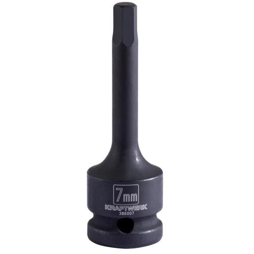 Kraftwerk Tools 386007 1/2" Chiave a bussola a macchina esagonale 7 mm
