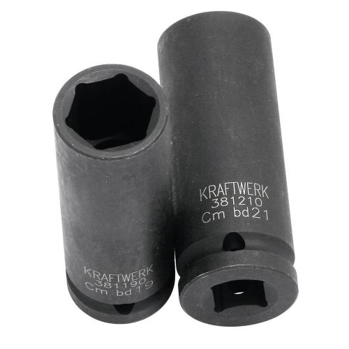 Kraftwerk Tools 381170 Chiave a bussola tipo lungo a macchina 1/2'' 17 mm