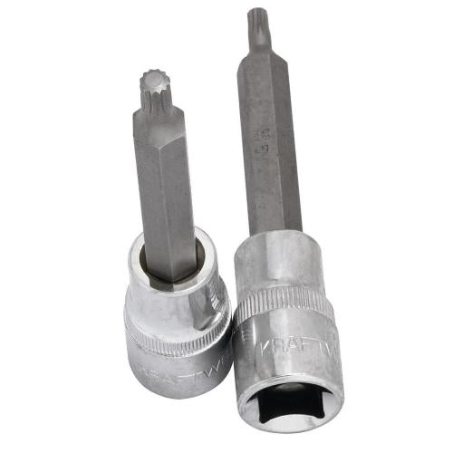 Kraftwerk Tools 338006 1/2'' Chiave a bussola a giravite XZN M6,100 mm