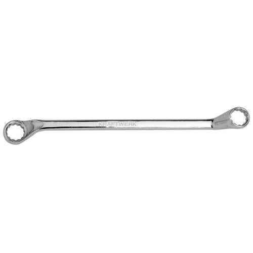 Kraftwerk Tools 3480 Chiave poligonale doppia curva, lucida 6 x 7 mm