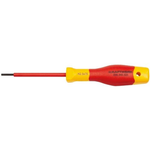 Kraftwerk Tools 305.340.025 Giravite maschio esagonale VDE, 2.5mm