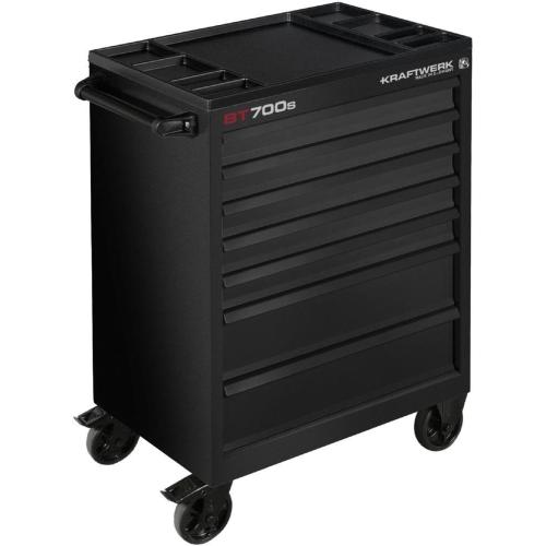 Kraftwerk Tools 101.107.BLK Carrello da officina BT700s 7 cassetti nero
