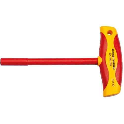 Kraftwerk Tools 305.350.050 Chiave esagonale a T VDE, 5 mm