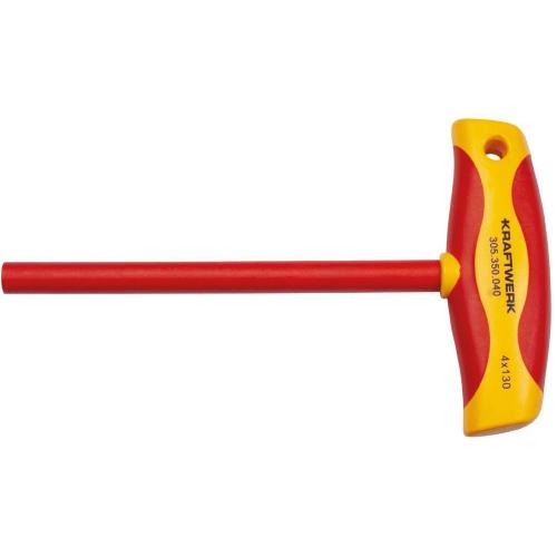 Kraftwerk Tools 305.350.040 Chiave esagonale a T VDE, 4 mm