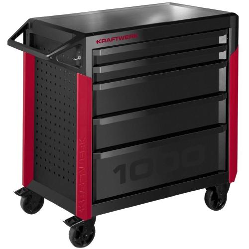 Kraftwerk Tools 101.515.000 PRO LINE Carrello da officina PT1000 5 cassetti
