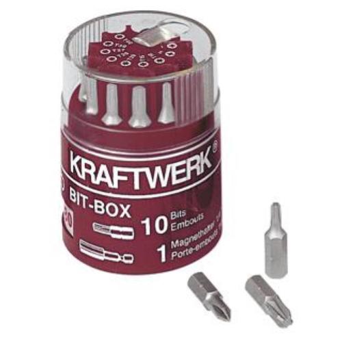 Kraftwerk Tools 2780 11pz- 1/4'' Box inserti TX+PZ+EX