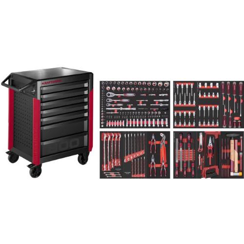 Kraftwerk Tools 102.417.007 PRO LINE Carrello da officina PT800 7 cassetti 238 pz.