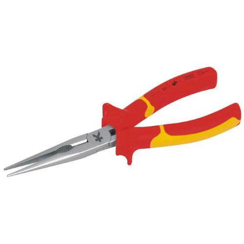 Kraftwerk Tools 4215-205 Pinza Hightech 1000 V a becchi mezzotondi lunghi 205 mm