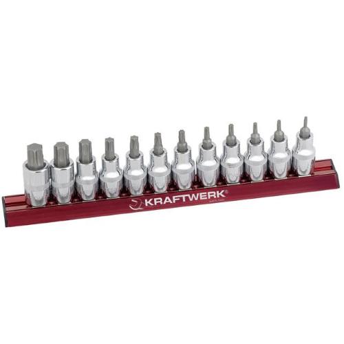 Kraftwerk Tools 325099 12pz- Set MAGALU di chiavi a bussola giravite TX 1/2"