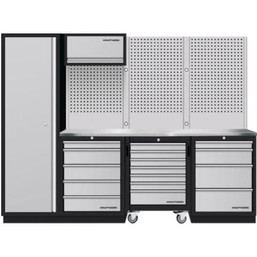 Kraftwerk Tools 3964K-H5R4-K1WIX Mobilio 4 combi, unità alta, parete forata, inox