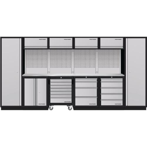 Kraftwerk Tools 3964K-HS745H-K4IX Mobilio 6 combi, armadio alto 2x, carrello, inox
