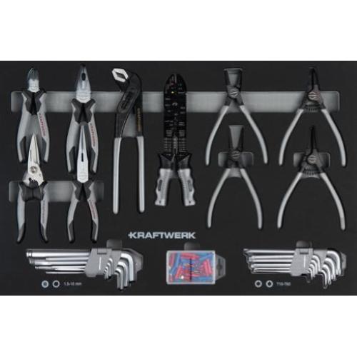 Kraftwerk Tools 105.102.110 Cassetto Pinze per carrello portautensili 78-pz.