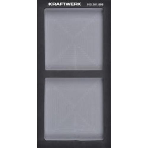 Kraftwerk Tools 105.301.008 BASIC LINE EVA Inserto vuoto 20x40 cm, 2 scomparti