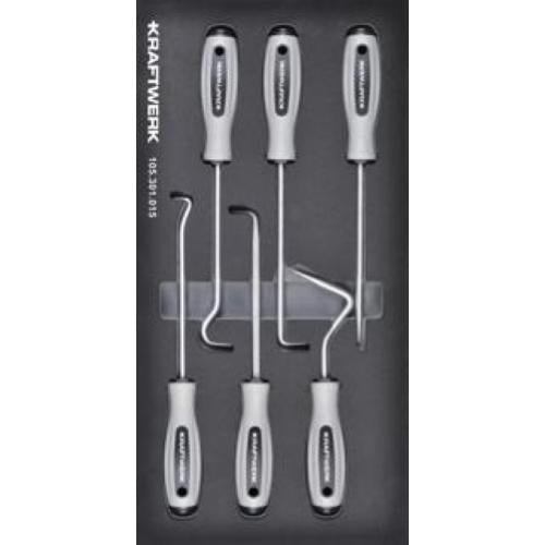 Kraftwerk Tools 105.301.015 Utensile smontaggio della carenatura 6-pz.Inlay 20x40