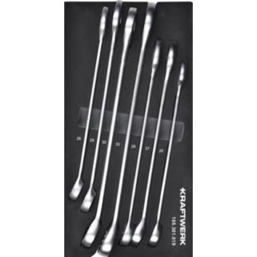 Kraftwerk Tools 105.301.019 Set di chiavi combinate 7 pezzi Inlay 20x40
