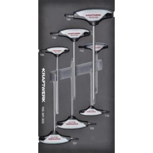 Kraftwerk Tools 105.301.022 Manico a T TX 7 pz. inserto 20x40