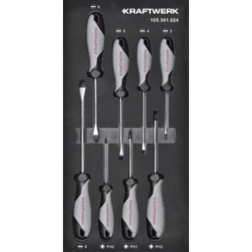 Kraftwerk Tools 105.301.024 Giraviti a taglio PH 8-pz. Inserto 20x40