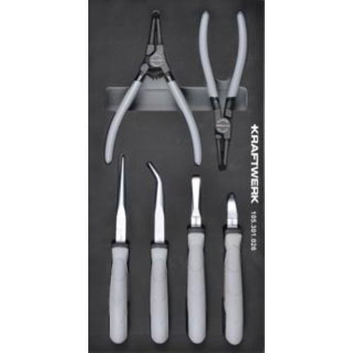 Kraftwerk Tools 105.301.026 Set di pinze 8-pz. Inserto 20x40