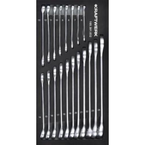Kraftwerk Tools 105.301.032 Chiave combinata 19-pz. Inserto 20x40