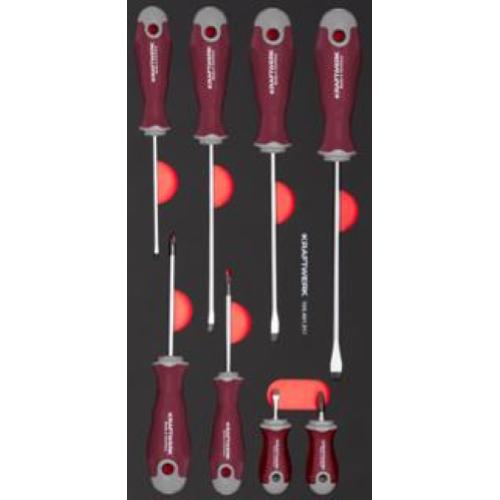 Kraftwerk Tools 105.401.012 Set di giravite a taglio PH 8pz. Inlay 20x40