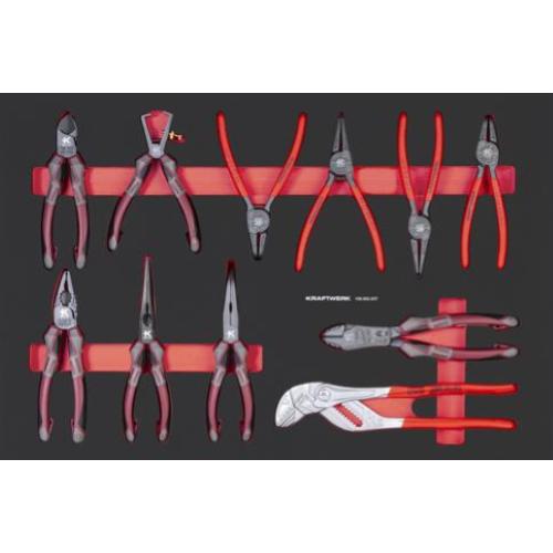 Kraftwerk Tools 105.502.027 PRO LINE EVA Set di pinze 60x40 11 pz.