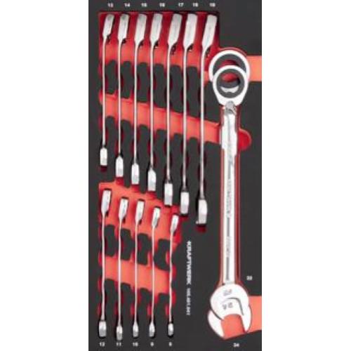 Kraftwerk Tools 105.401.041 PRO LINE EVA3 chiave combinata a cricchetto 20x40 14 pz.
