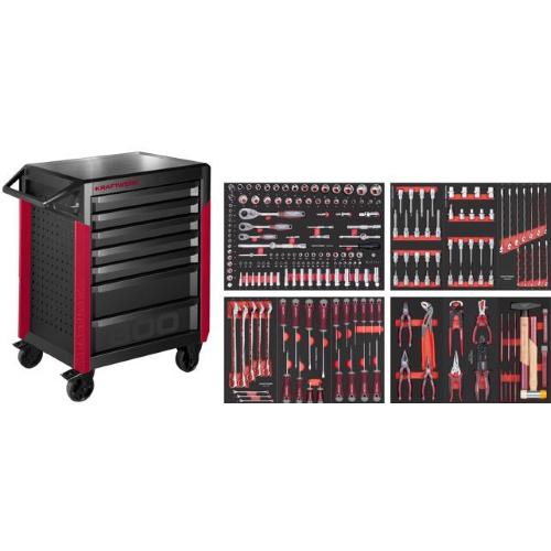 Kraftwerk Tools 102.417.004 PRO LINE Carrello da officina PT800 7 cassetti 220 pz.