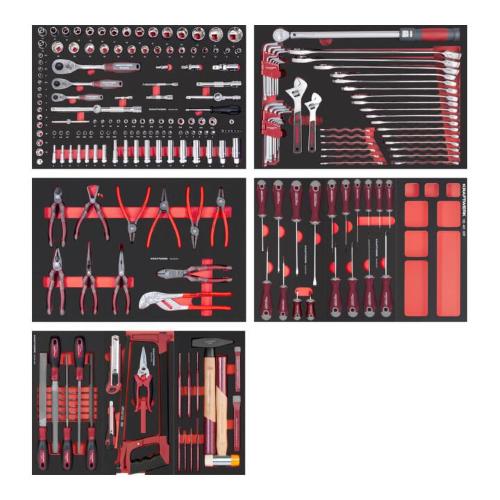 Kraftwerk Tools 105.658.000 PRO LINE EVA Assortimento di utensili, 242 pz.