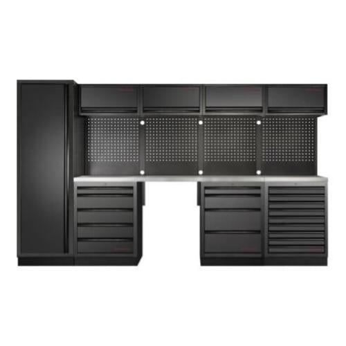 Kraftwerk Tools 3964K-BLK-015-IX MOBILIO BLK Mobili da officina a 5 elementi, Inox