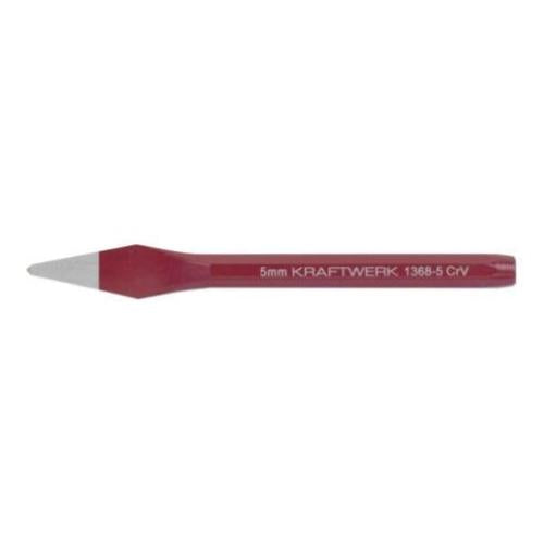 Kraftwerk Tools 1368-5 Scalpello ad unghia verniciato 5mm x 130mm