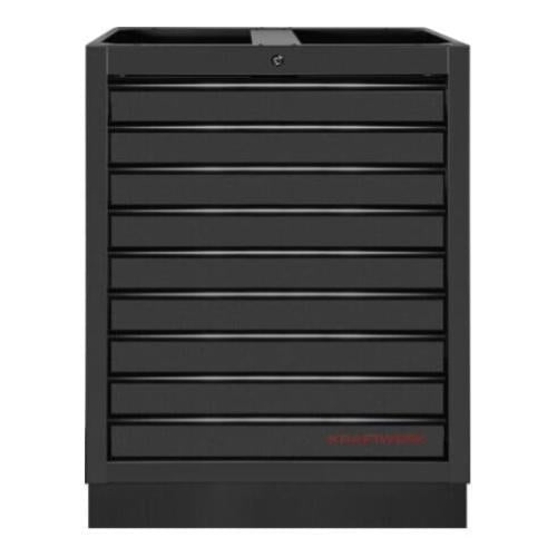 Kraftwerk Tools 3964-13-BLK Armadietto base con 9 cassetti BLK