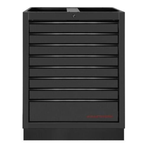 Kraftwerk Tools 3964-14-BLK Cassettiera base con 8 cassetti BLK