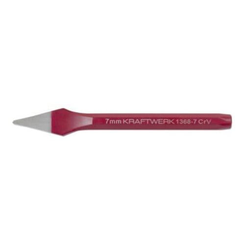 Kraftwerk Tools 1368-7 Scalpello ad unghia verniciato 7mm x 165mm