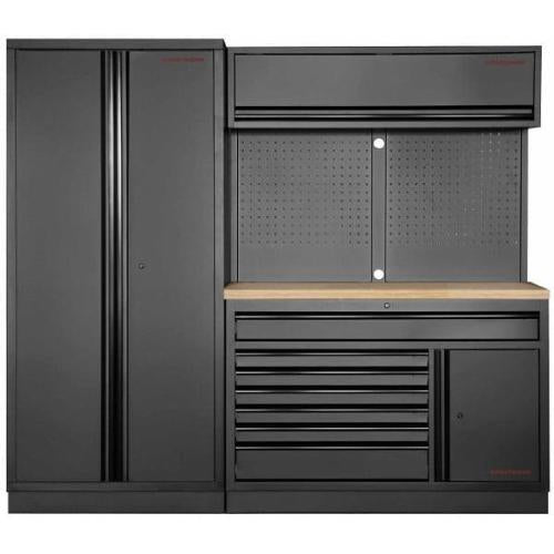 Kraftwerk Tools 3964K-BLK-022 MOBILIO BLK Mobili da officina a 2 elementi, Faggio