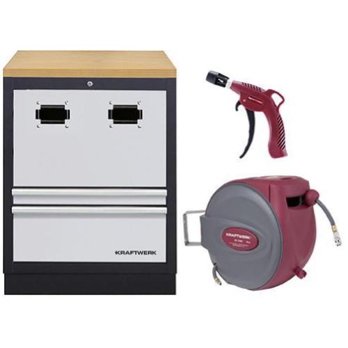 Kraftwerk Tools 3964-28-97 Armadio per avvolgicavo con set in mulistrato