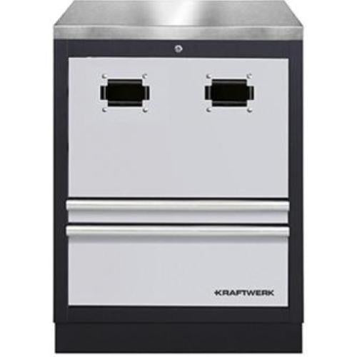 Kraftwerk Tools 3964-28-98 Armadio per avvolgicavo con set acciaio inox